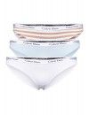 Braga Bikini Calvin Klein -3 Pack- Carousel (Blanco, Celeste y Blanco a rayas)