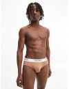 Slip Calvin Klein -3 Pack- Modern Cotton Naturals (Negro, Marrón y Beige)
