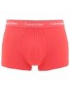 Bóxer Calvin Klein -3 Pack- Cotton Stretch (Rojo, Gris y Marengo)