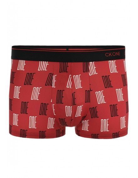 Bóxer Calvin Klein CK ONE Microfibra (Rojo Logo Fantasía)