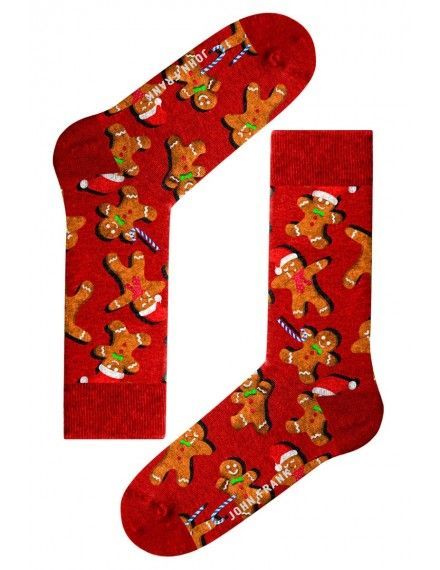 Calcetín John Frank Mujer Navidad Estampado Pan de Jengibre
