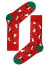 Calcetín John Frank Mujer Navidad Estampado Pingüinos