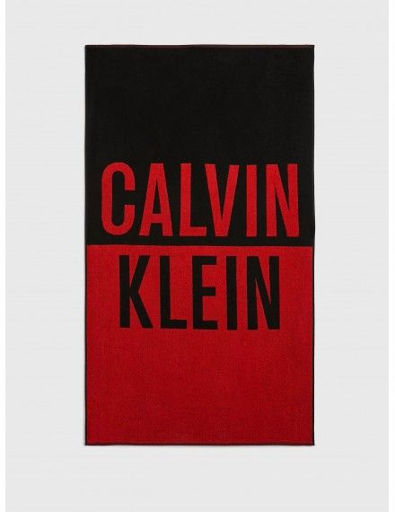 Toalla de Playa Calvin Klein (Rojo y Negro)