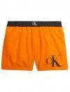 Bañador Corto Calvin Klein CK Monogram (Naranja)