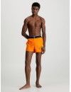 Bañador Corto Calvin Klein CK Monogram (Naranja)