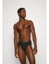 Slip Calvin Klein -3 Pack- Cotton Stretch (Negro Logo Azul, Fucsia y Gris)
