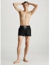 Bañador Corto Calvin Klein Logo Tape (Negro)