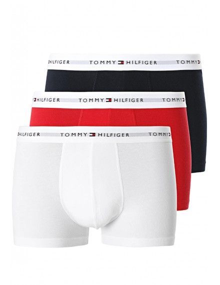 Bóxer Tommy Hilfiger Signature -3 Pack- (Blanco, Rojo y Marino)