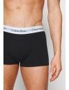 Bóxer Calvin Klein -3 Pack- Cotton Stretch (Negro Cinturilla Azul, Gris y Blanca)
