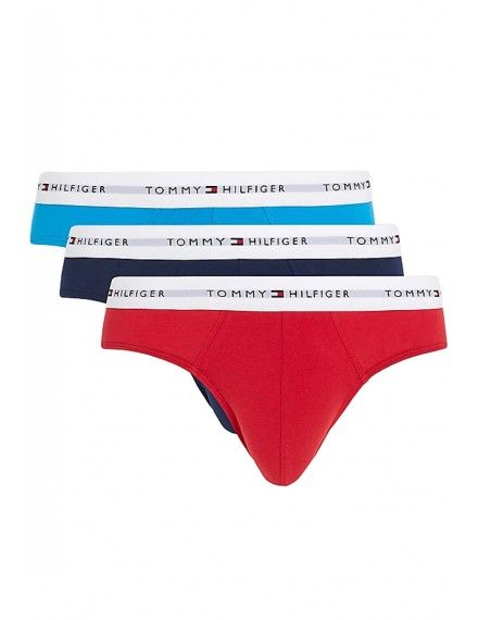 Slip tommy Hilfiger Signature -3 Pack- (Azul, Rojo y Marino)