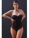 Body Selene Miranda Sin Tirantes con Aros y Relleno (Negro y Tierra)