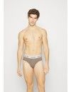 Slip Calvin Klein -3 Pack- Cotton Stretch (Beige, Rojo y Marrón)