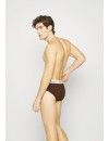 Slip Calvin Klein -3 Pack- Cotton Stretch (Marrón, Negro y Marrón Oscuro)