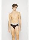 Slip Calvin Klein -3 Pack- Cotton Stretch (Marrón, Negro y Marrón Oscuro)