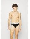 Slip Calvin Klein -3 Pack- Cotton Stretch (Marrón, Negro y Marrón Oscuro)