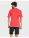 Pijama Corto de Hombre Massana de Algodón (Rojo)
