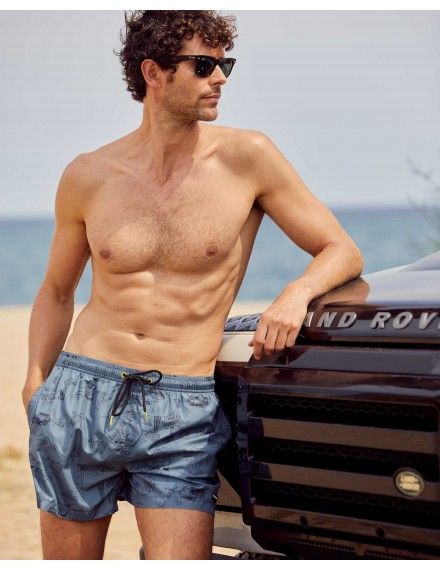 Bañador Corto Massana Estampado Desierto (Kaki)