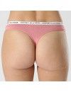 Tanga Tommy Hilfiger -3 Pack- (Negro, Rosa y Piel)