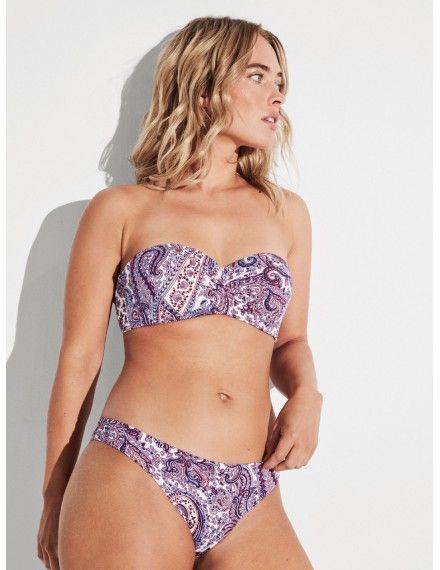 Bikini Gisela Bandeau Aro Flexible Estampado