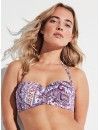 Bikini Gisela Bandeau Aro Flexible Estampado