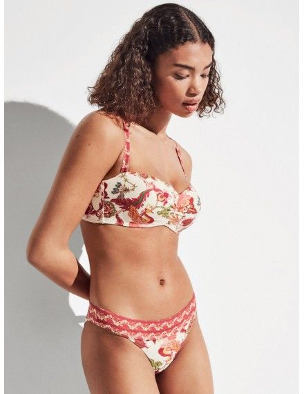 Bikini Gisela Bandeau Aro Flexible Estampado EKO