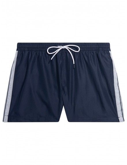 Bañador Corto Calvin Klein Logo Tape (Marino)
