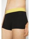 Bóxer Calvin Klein -3 Pack- Cotton Stretch (Negro Cinturilla Gris, Amarillo y Verde)