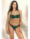 Bikini Promise Bandeau Tirantes Multiposición con Aros y Braguita Brasileña (Negro)