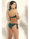 Bikini Promise Bandeau Tirantes Multiposición con Aros y Braguita Brasileña (Negro)