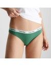 Braga Bikini Calvin Klein -3 Pack- Carousel (Blanco, Verde y Piel)