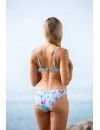 Bikini Cristelmare Push-Up Estampado Tulipanes (Verde)