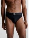 Bañador slip Calvin Klein CK Monogram (Negro)