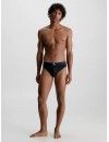Bañador slip Calvin Klein CK Monogram (Negro)