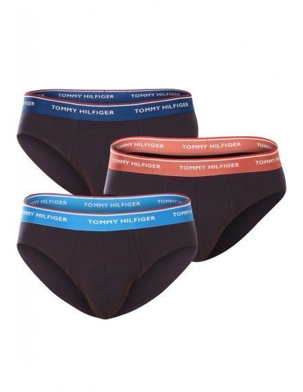 Slip Tommy Hilfiger -3 Pack- Premium Essentials (Marino Cinturilla Azul, Teja y Marino)