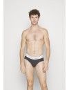 Slip Calvin Klein -3 Pack- Cotton Stretch (Azul, Gris y Crudo)