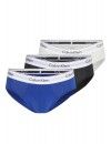Slip Calvin Klein -3 Pack- Modern Cotton Stretch (Azul, Negro y Gris)