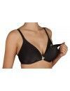 Sujetador Lactancia Selene Sin Aros y Copa de Relleno Alba C (Negro y Tierra)