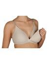 Sujetador Lactancia Selene Sin Aros y Copa de Relleno Alba C (Negro y Tierra)