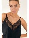 Conjunto Lencero Promise Pantalón Corto con Top Tirantes (Negro)
