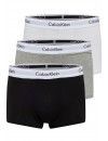 Bóxer Calvin Klein -3 Pack- Modern Cotton Stretch (Blanco, Negro y Gris)