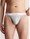 Tanga Calvin Klein -3 Pack- Modern Cotton Stretch (Negro, Azul y Gris)