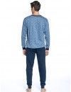 Pijama de Hombre Guasch Tejido Punto Estampado Instrumentos (Azul)
