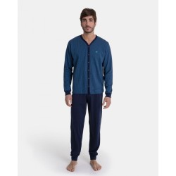Pijama de Hombre Massana Tejido Punto Doble Cara (Marino)