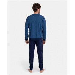 Pijama de Hombre Massana Tejido Punto Doble Cara (Marino)