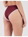 Braga Bikini Tommy Hilfiger con Encaje y Logo (Granate)