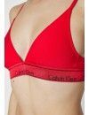 Sujetador Calvin Klein de Triángulo Unlined Modern Cotton (Rojo)