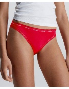 Calcinha Bikini Calvin Klein Bottoms Up Microfibra (Vermelho)