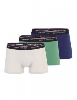Bóxer Tommy Hilfiger -3 Pack- Premium Essentials (Azulón, Verde y Crema)