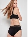 Braguita Menstrual Gisela Tejido Eko Algodón Absorción Media (Negro)