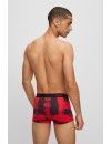 Bóxer Hugo -3 Pack- Design Cotton Stretch (Negro, Rojo Fantasía y Negro)
